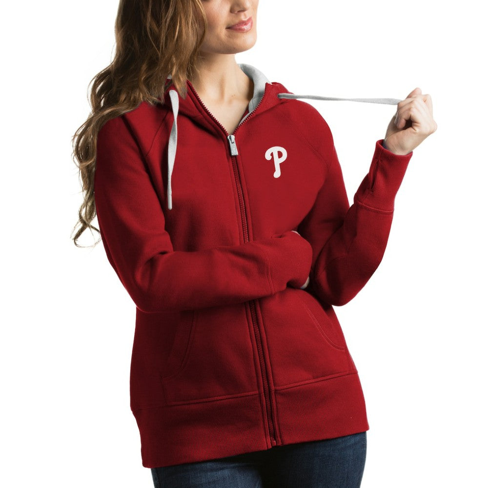 Philadelphia Phillies Antigua Women's Victory Full-Zip Hoodie - MLB Hoodies
