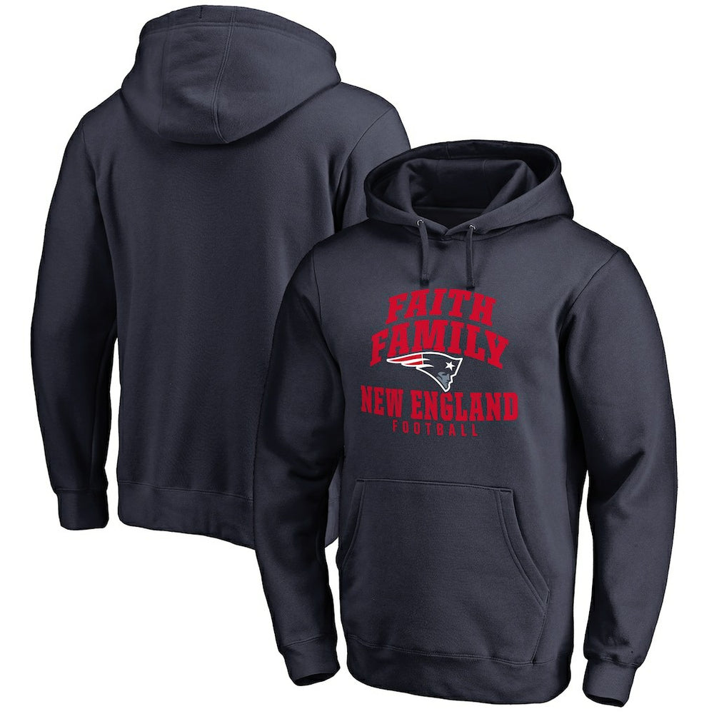 New England Patriots Faith Family Pullover Hoodie | NFL New