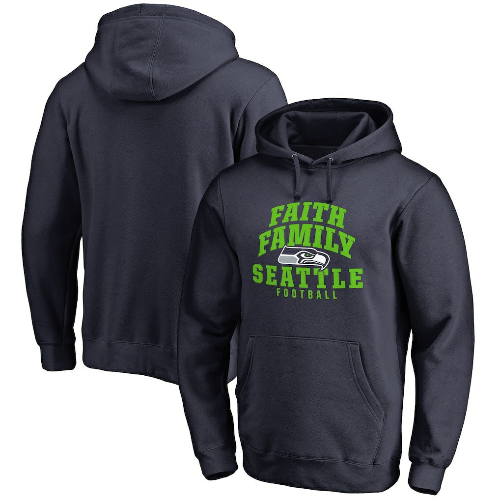 Seattle Seahawks Faith Family Pullover Hoodie | NFL Hot