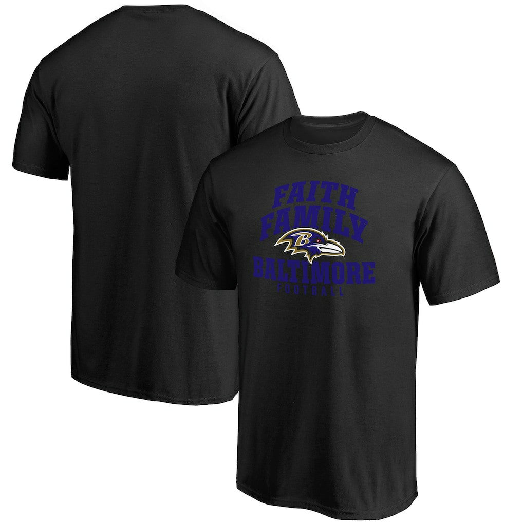 Baltimore Ravens Faith Family T-Shirt | NFL Discount