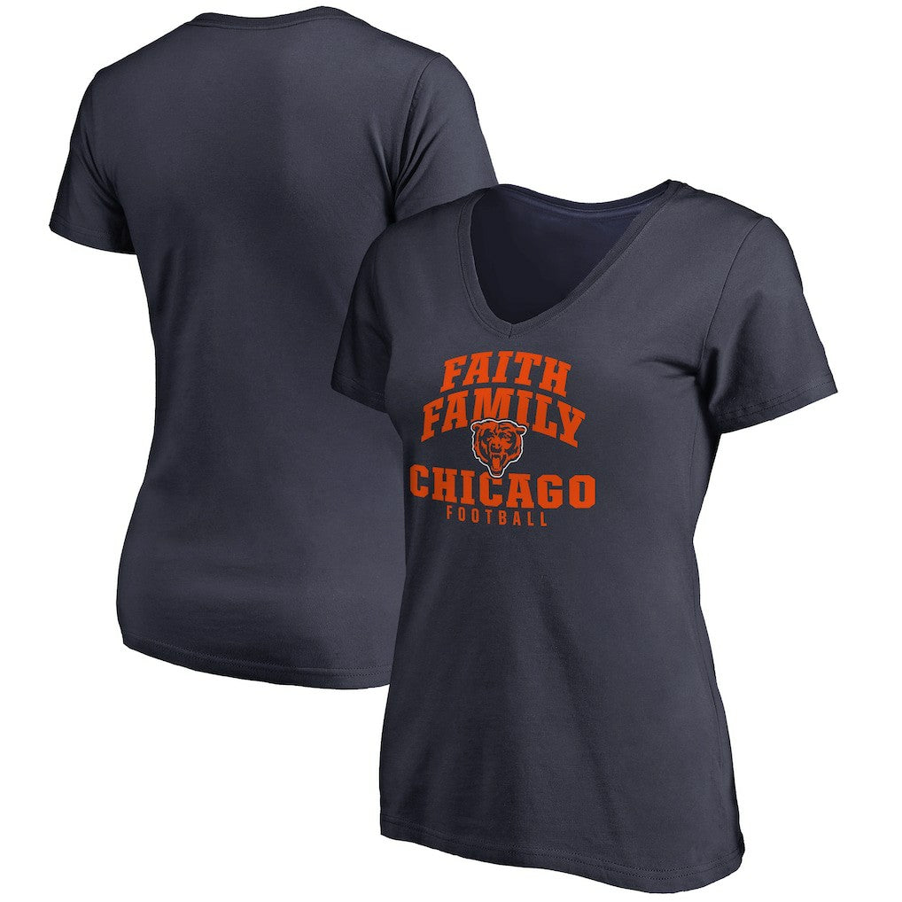 Chicago Bears Women's Faith Family T-Shirt | NFL New