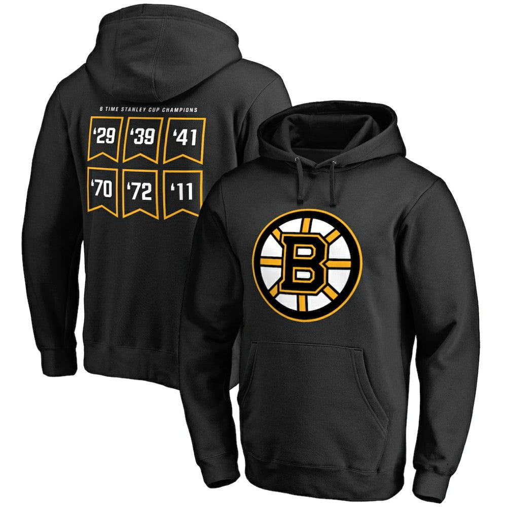 Boston Bruins Raise the Banner Pullover Hoodie -  NHL Hoodies