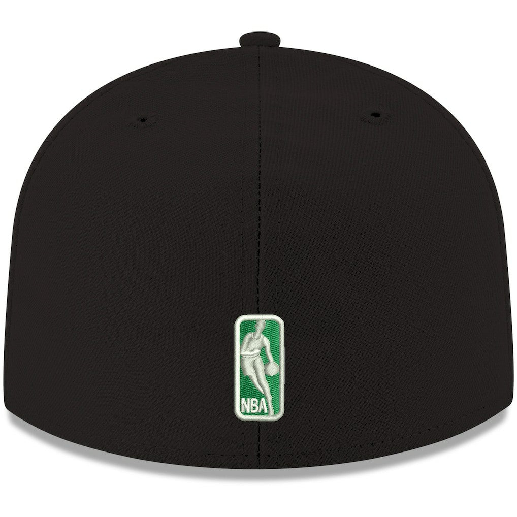 Black Boston Celtics Team Color 59FIFTY Fitted Hat | NBA