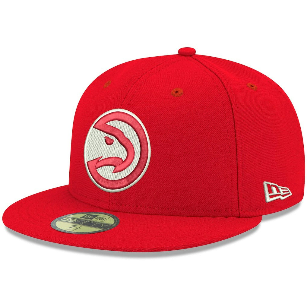 Red Atlanta Hawks Team Color 59FIFTY Fitted Hat | NBA