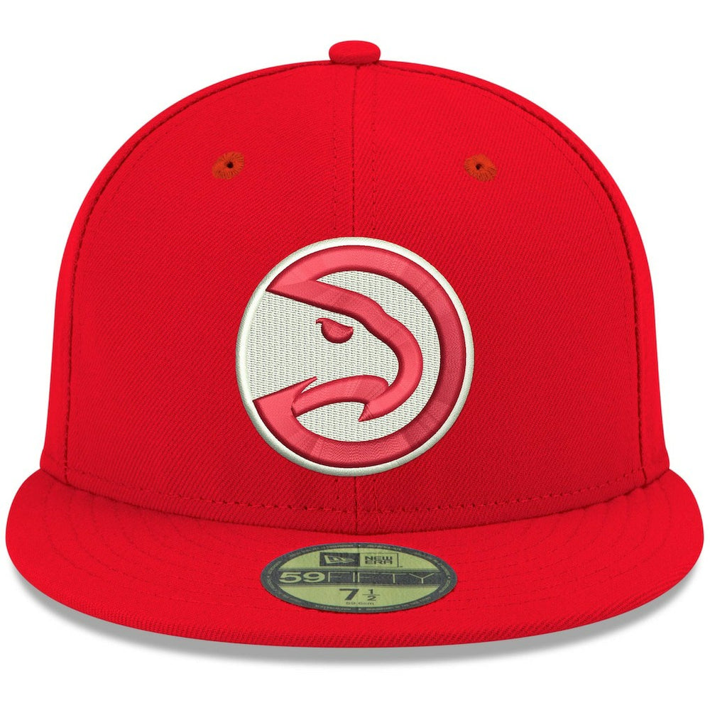 Red Atlanta Hawks Team Color 59FIFTY Fitted Hat | NBA
