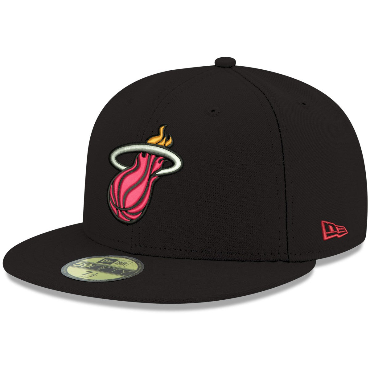 Black Miami Heat Team Color 59FIFTY Fitted Hat | NBA