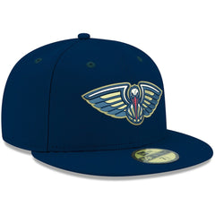 Navy New Orleans Pelicans Team Color 59FIFTY Fitted Hat | NBA