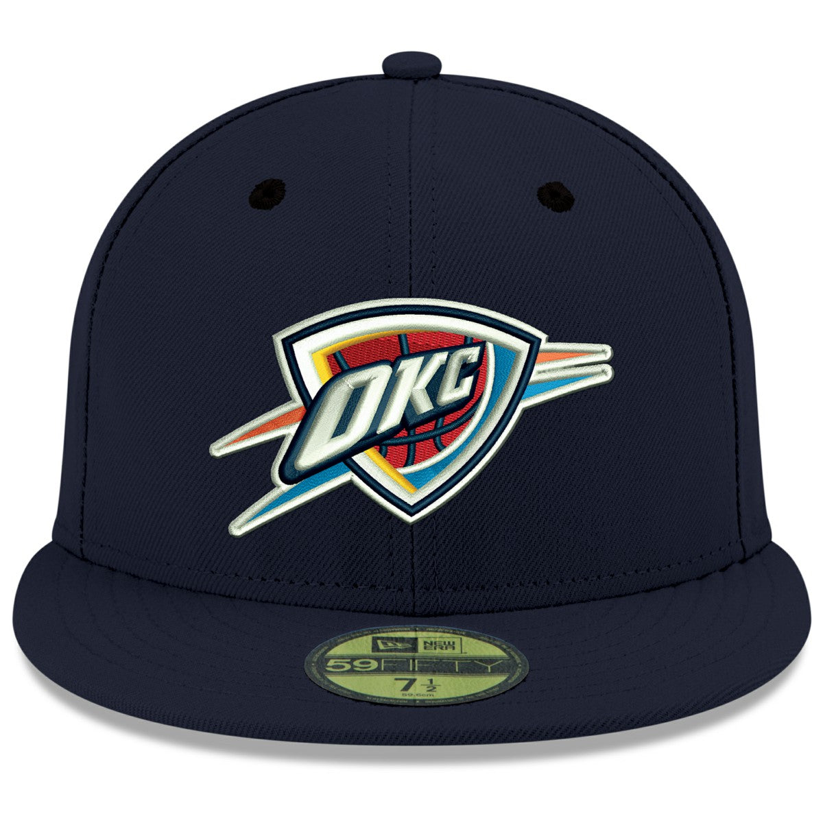 Navy Oklahoma City Thunder Team Color 59FIFTY Fitted Hat | NBA