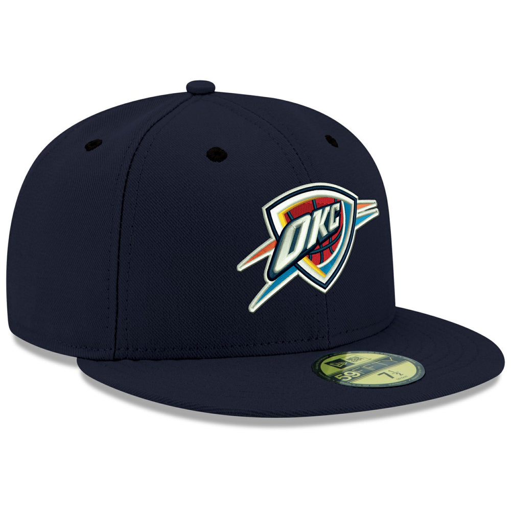 Navy Oklahoma City Thunder Team Color 59FIFTY Fitted Hat | NBA