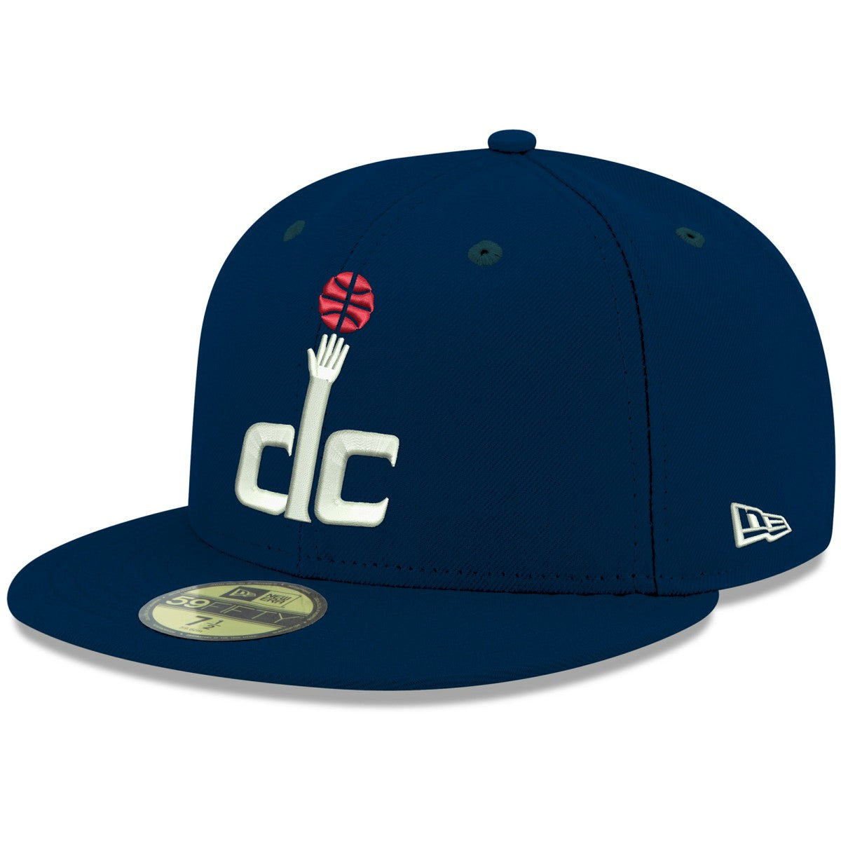 Navy Washington Wizards Team Color 59FIFTY Fitted Hat | NBA