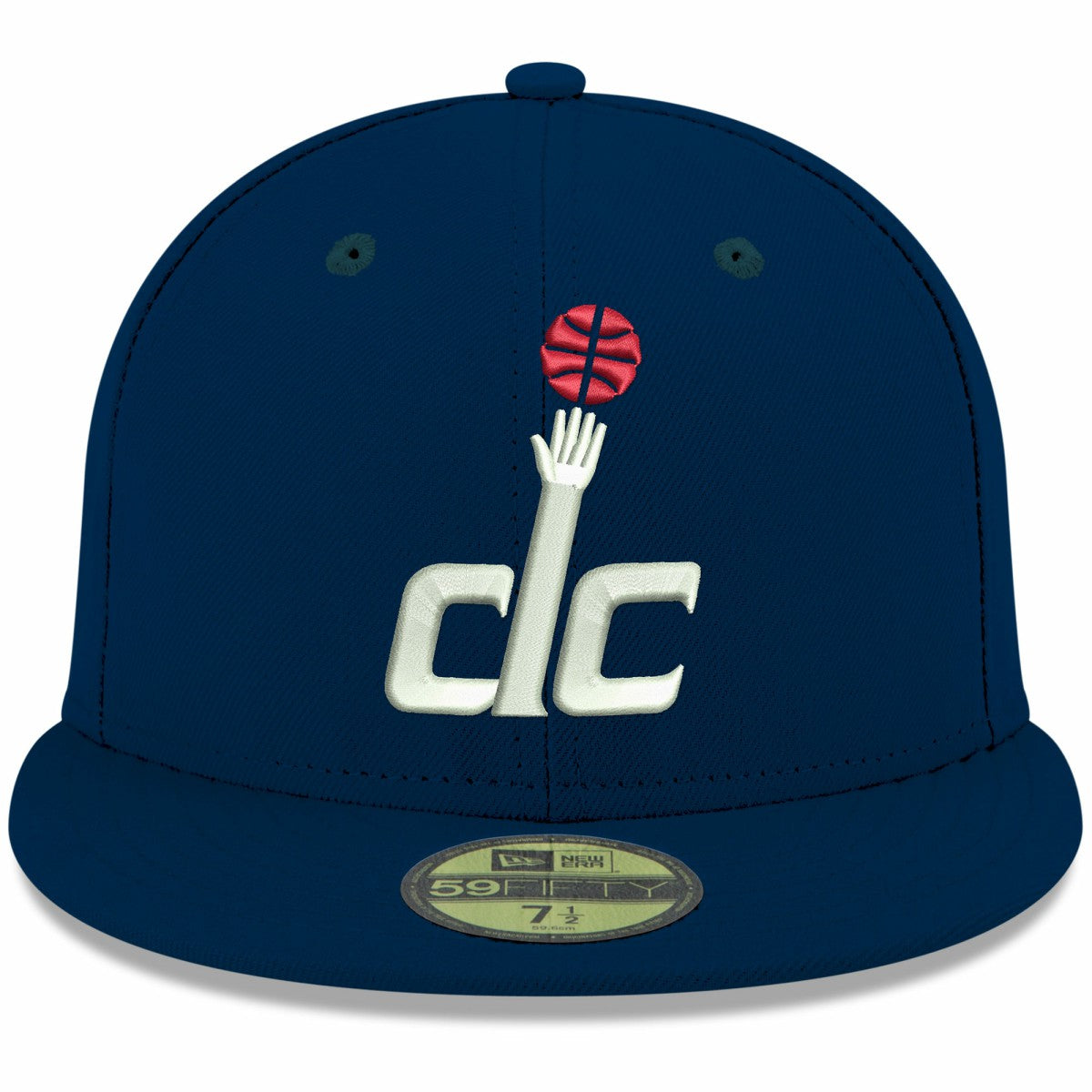 Navy Washington Wizards Team Color 59FIFTY Fitted Hat | NBA