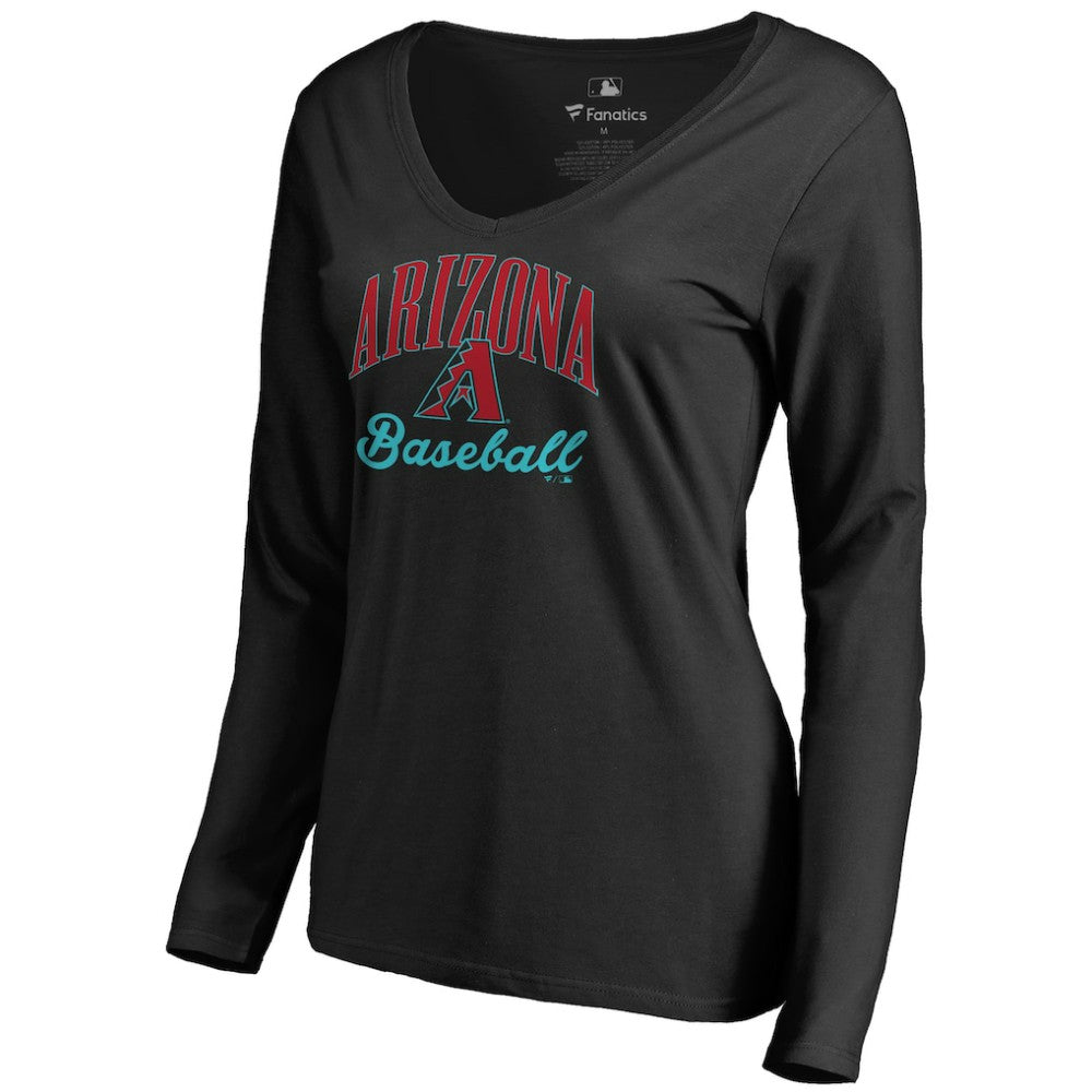 Arizona Diamondbacks Women's Victory Script Long Sleeve T-Shirt - MLB T-shirts