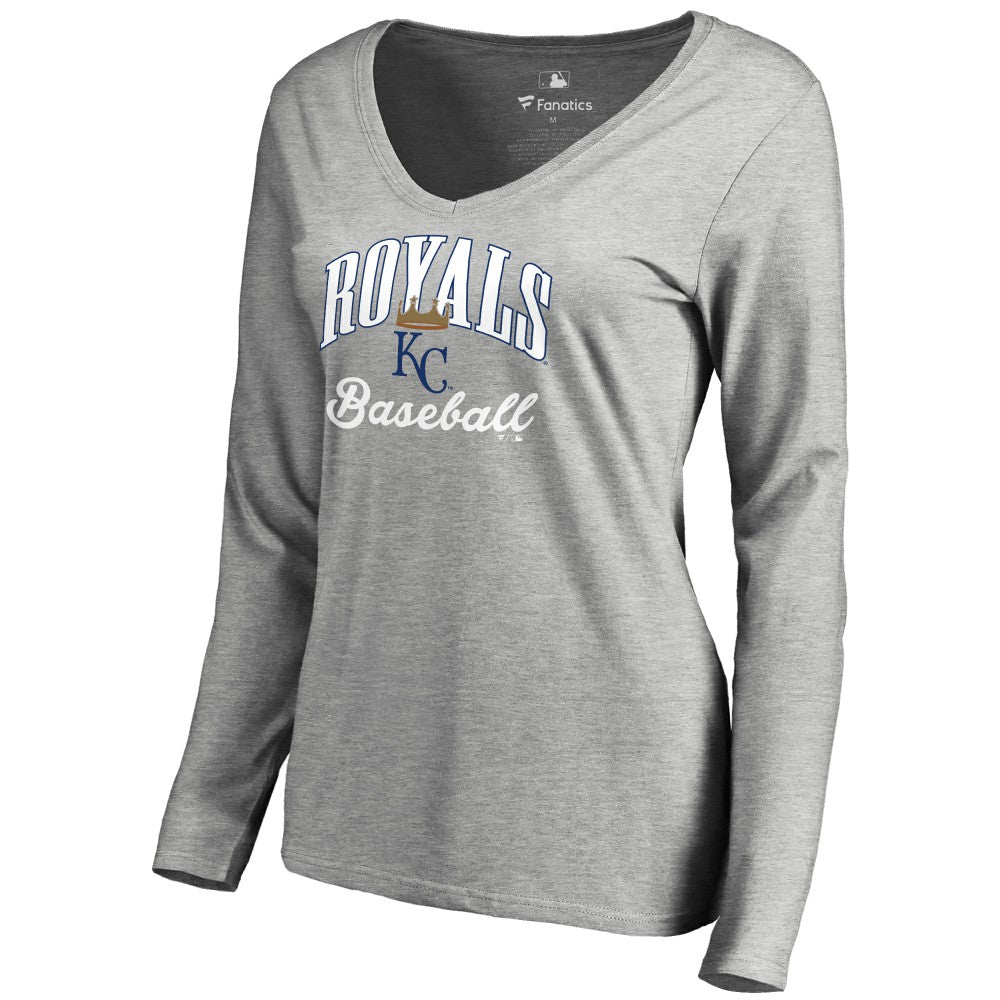 Kansas City Royals Women's Victory Script Long Sleeve T-Shirt - MLB T-shirts