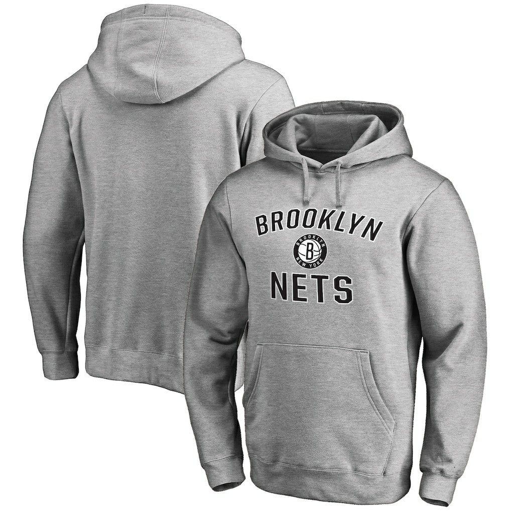Ash Brooklyn Nets Victory Arch Pullover Hoodie | NBA