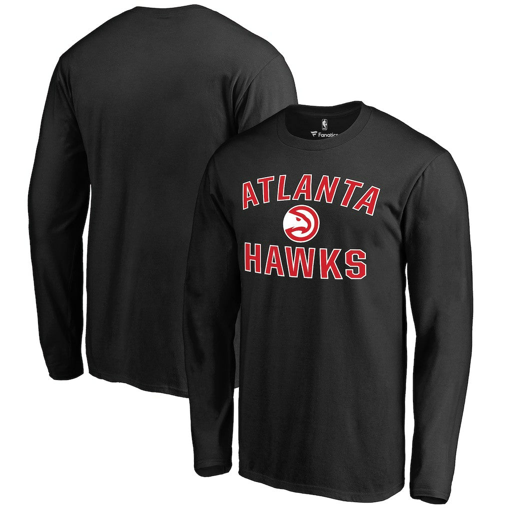 Black Atlanta Hawks Victory Arch Long Sleeve T-Shirt | NBA
