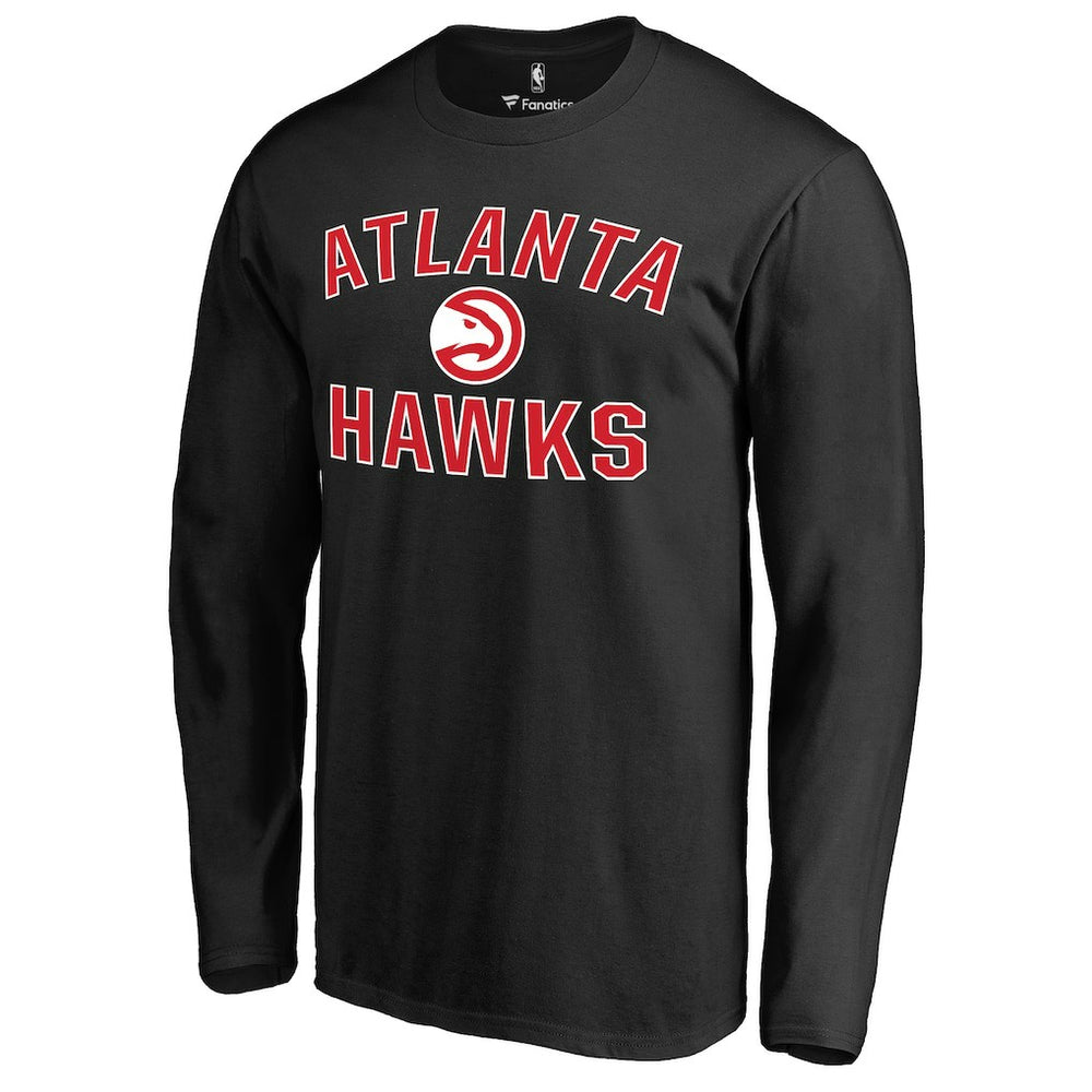 Black Atlanta Hawks Victory Arch Long Sleeve T-Shirt | NBA