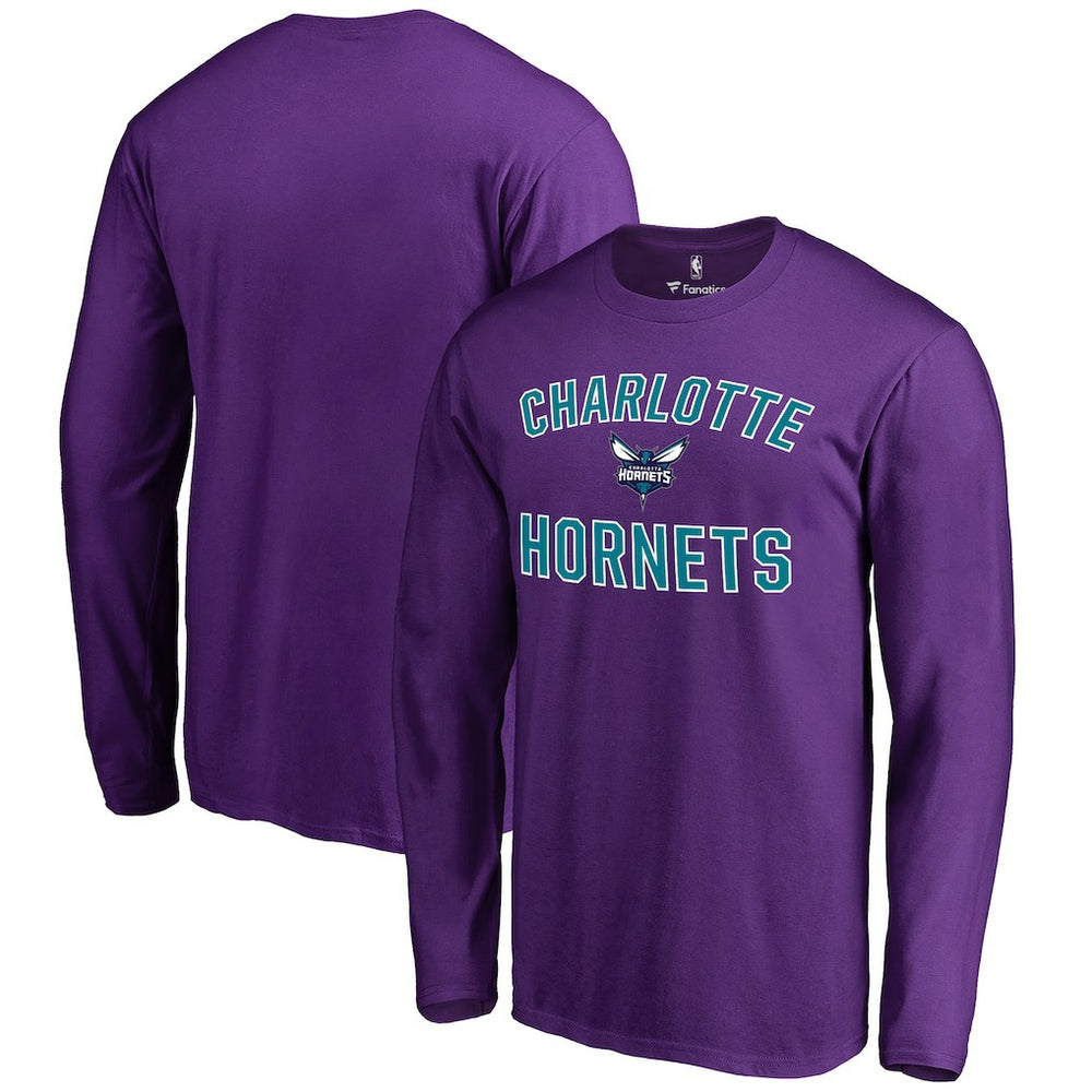 Purple Charlotte Hornets Victory Arch Long Sleeve T-Shirt | NBA