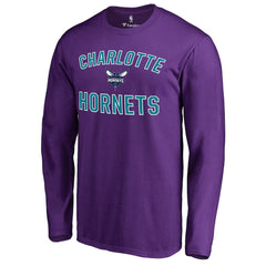 Purple Charlotte Hornets Victory Arch Long Sleeve T-Shirt | NBA
