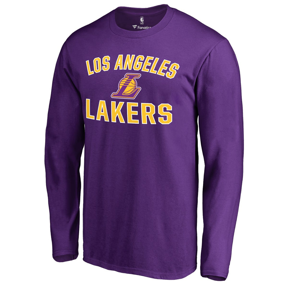 Purple Los Angeles Lakers Victory Arch Long Sleeve T-Shirt | NBA
