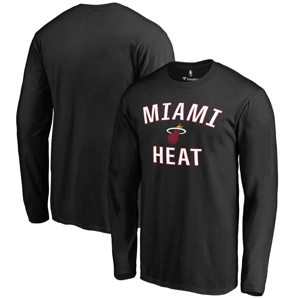 Black Miami Heat Victory Arch Long Sleeve T-Shirt | NBA