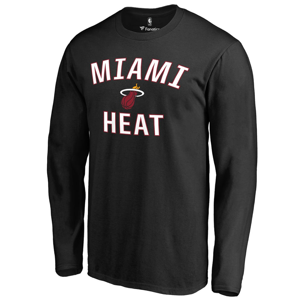 Black Miami Heat Victory Arch Long Sleeve T-Shirt | NBA