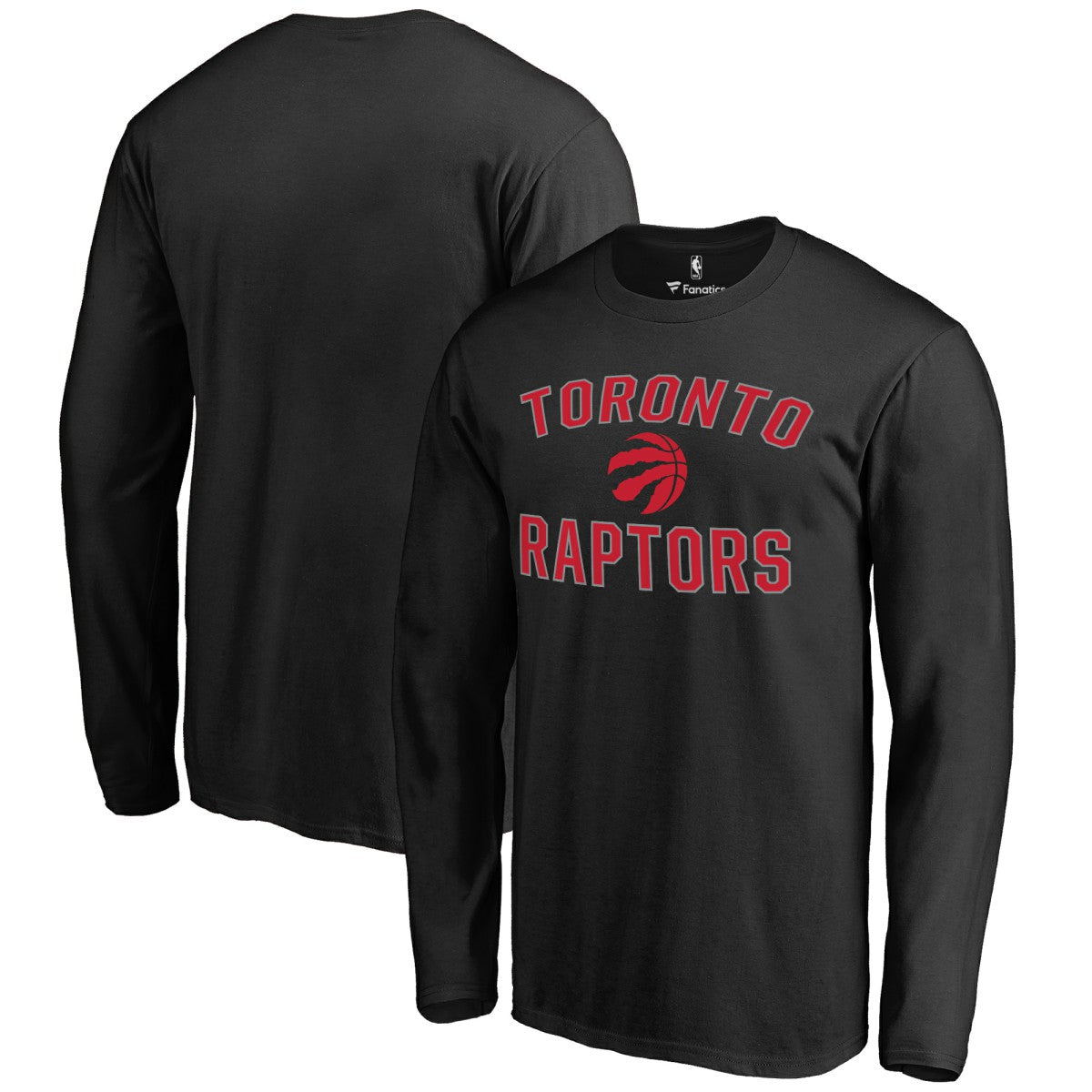 Black Toronto Raptors Victory Arch Long Sleeve T-Shirt | NBA
