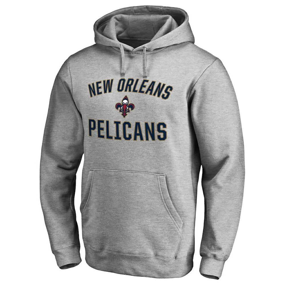 Ash New Orleans Pelicans Victory Arch Pullover Hoodie | NBA