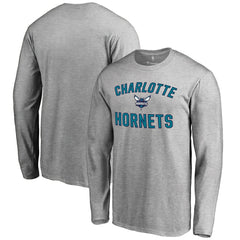 Ash Charlotte Hornets Victory Arch Long Sleeve T-Shirt | NBA