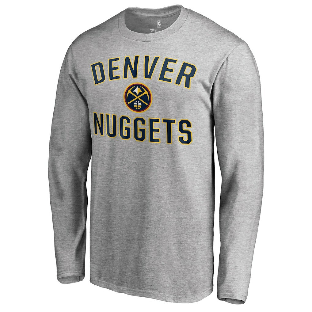 Ash Denver Nuggets Victory Arch Long Sleeve T-Shirt sale | NBA