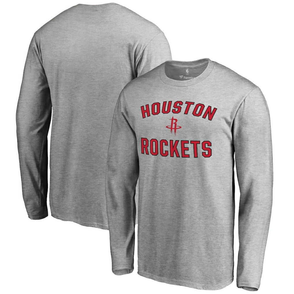 Ash Houston Rockets Victory Arch Long Sleeve T-Shirt | NBA