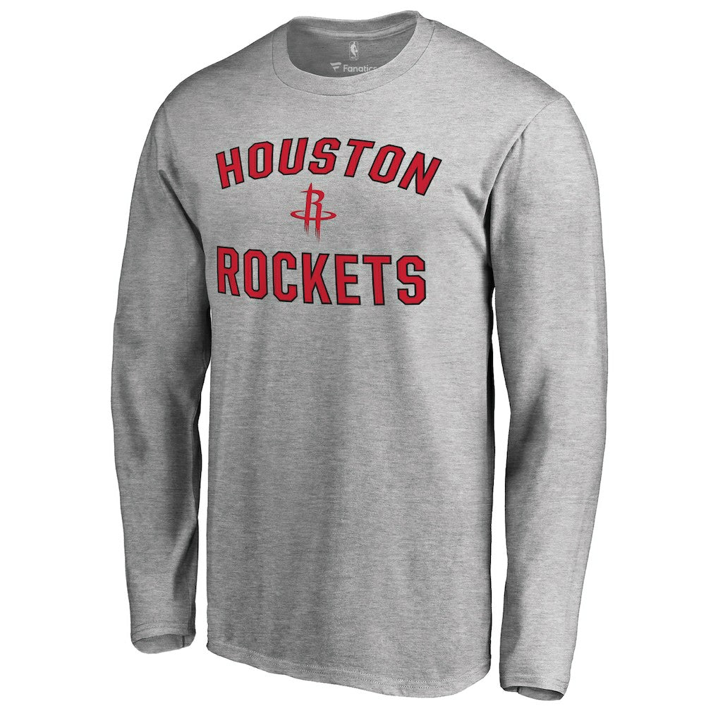 Ash Houston Rockets Victory Arch Long Sleeve T-Shirt | NBA