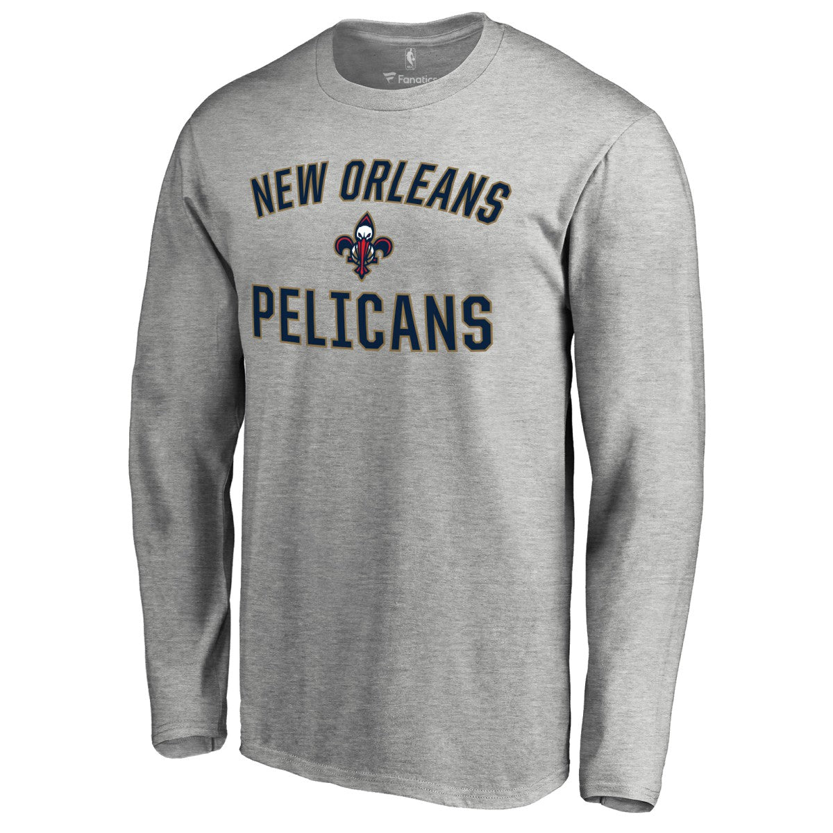 Ash New Orleans Pelicans Victory Arch Long Sleeve T-Shirt | NBA
