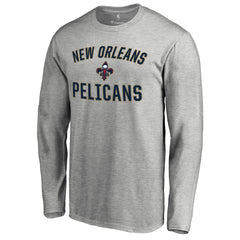Ash New Orleans Pelicans Victory Arch Long Sleeve T-Shirt | NBA