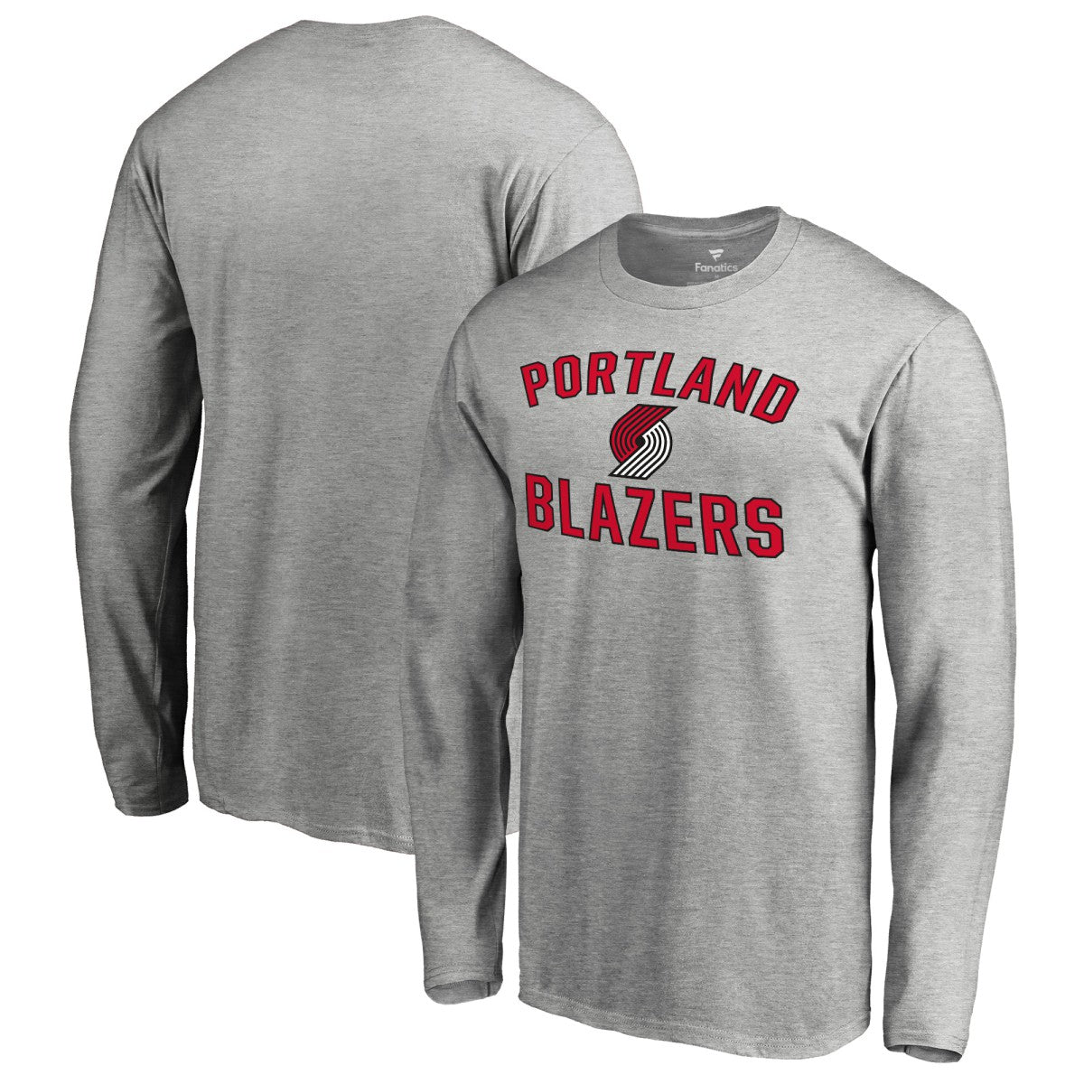 Ash Portland Trail Blazers Victory Arch Long Sleeve T-Shirt | NBA