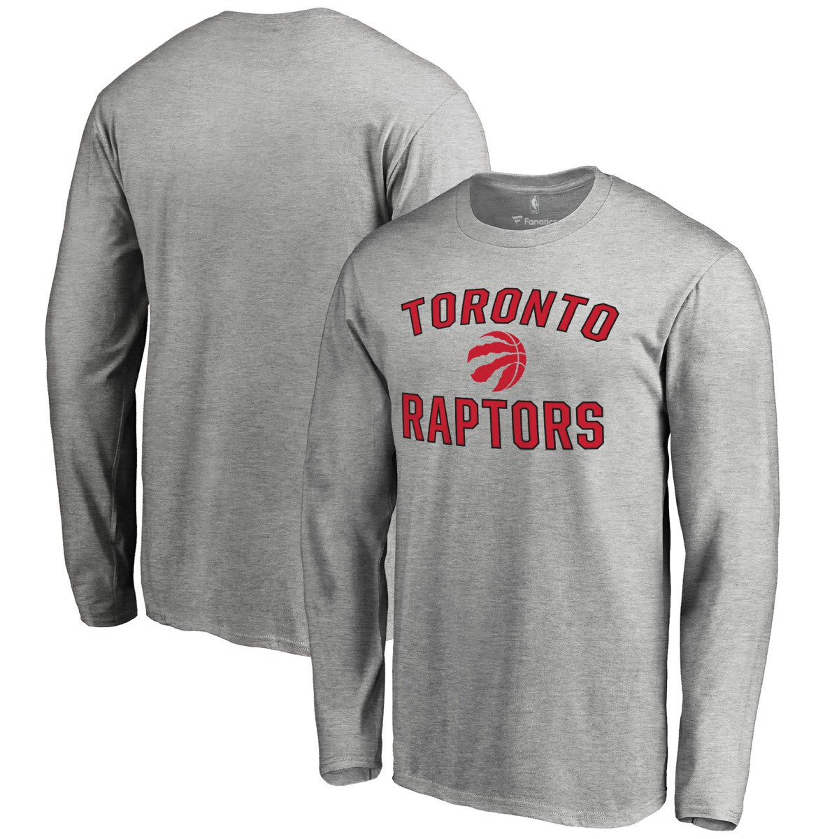 Ash Toronto Raptors Victory Arch Long Sleeve T-Shirt | NBA