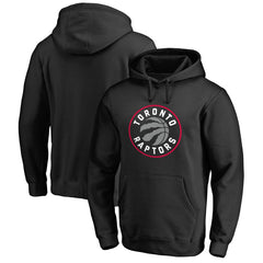 Black Toronto Raptors Primary Logo Pullover Hoodie | NBA