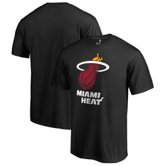 Black Miami Heat Primary Logo T-Shirt | NBA