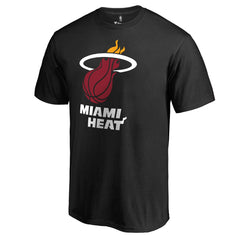 Black Miami Heat Primary Logo T-Shirt | NBA