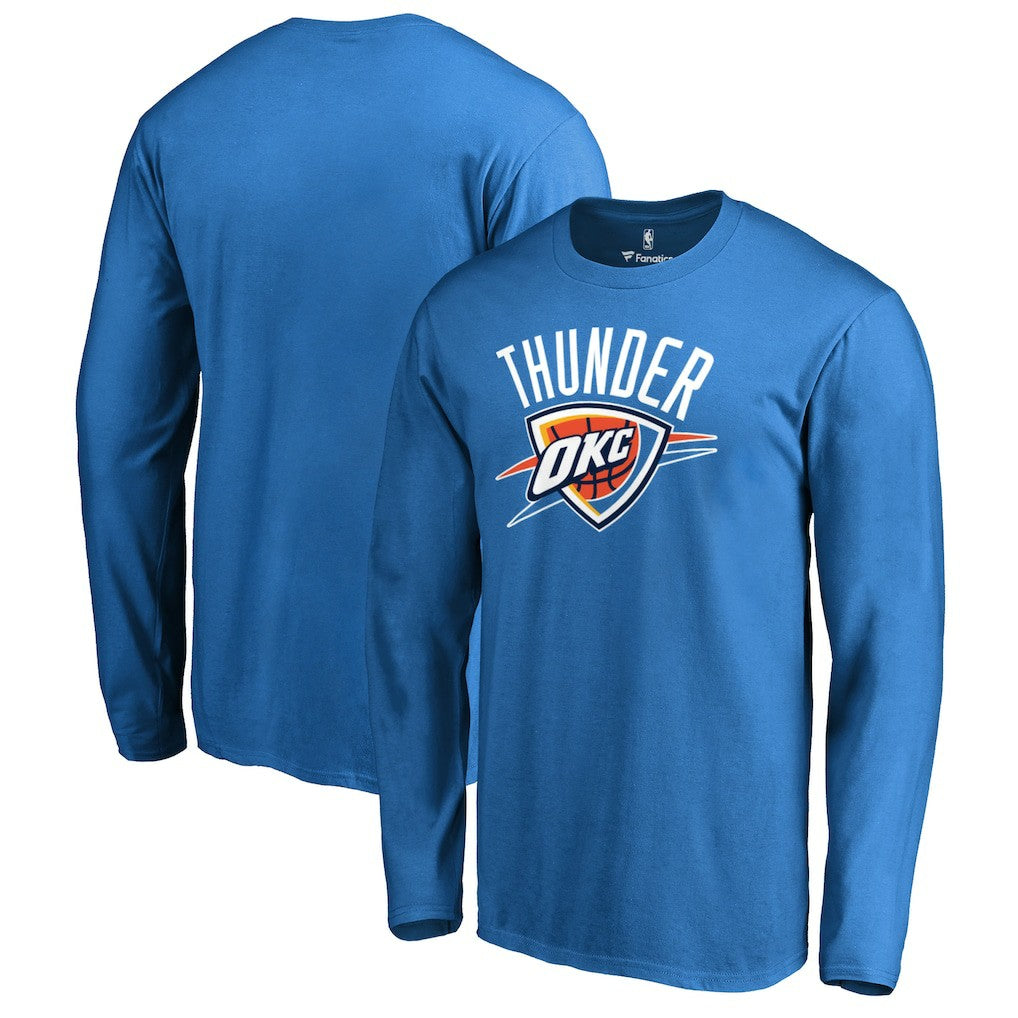 Blue Oklahoma City Thunder Primary Logo Long Sleeve T-Shirt | NBA