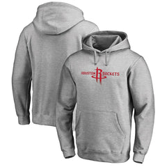 Heather Gray Houston Rockets Primary Logo Pullover Hoodie sale | NBA