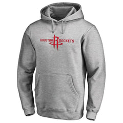 Heather Gray Houston Rockets Primary Logo Pullover Hoodie sale | NBA