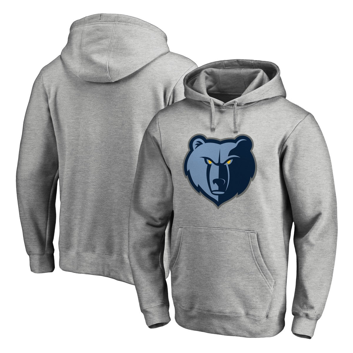 Heathered Gray Memphis Grizzlies Primary Logo II Pullover Hoodie | NBA