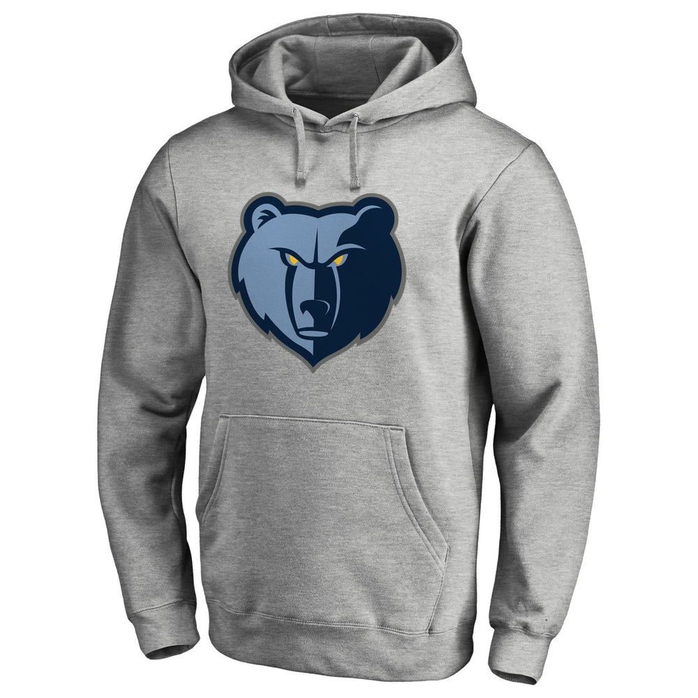 Heathered Gray Memphis Grizzlies Primary Logo II Pullover Hoodie | NBA