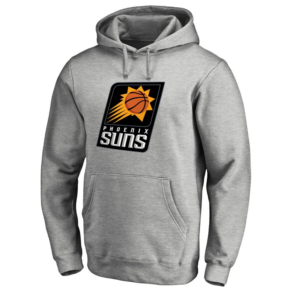 Heather Gray Phoenix Suns Primary Logo Pullover Hoodie | NBA