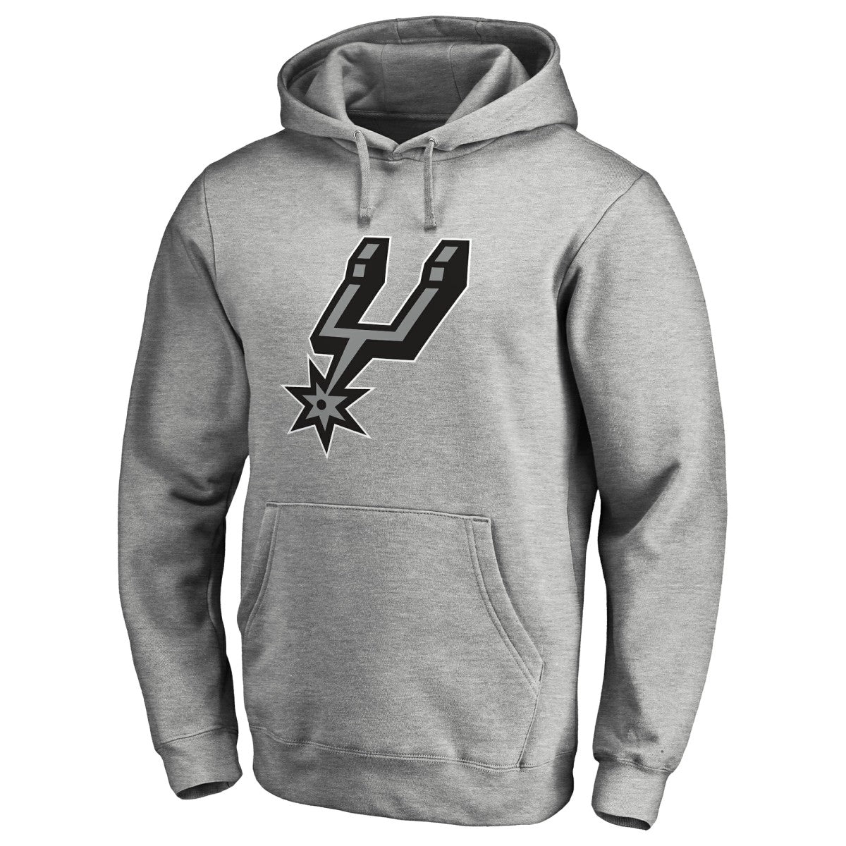Heather Gray San Antonio Spurs Primary Logo Pullover Hoodie | NBA