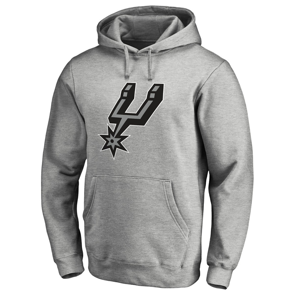 Heather Gray San Antonio Spurs Primary Logo Pullover Hoodie | NBA