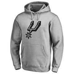 Heather Gray San Antonio Spurs Primary Logo Pullover Hoodie | NBA