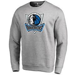 Heathered Gray Dallas Mavericks Primary Logo Sweatshirt sale | NBA