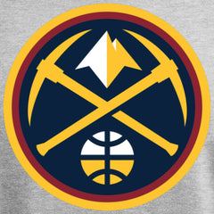 Heathered Gray Denver Nuggets Primary Logo Sweatshirt sale | NBA