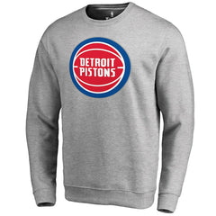 Heathered Gray Detroit Pistons Primary Logo Sweatshirt sale | NBA